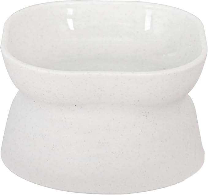 VALINK Raised Cat Food Bowls, Cat Bowl Protect Pet's Spine Tilted Elevated Easy to Clean Stress Free Pet Feeder for Flat Faced Cats, Small Dogs, Protect Pet's Spine