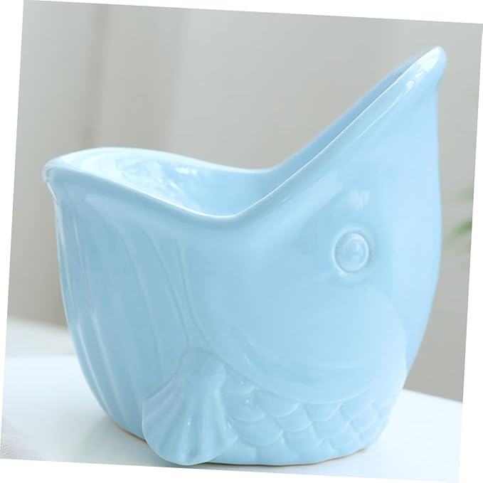 Ceramic Elevated PET Bowl for Cats and Dogs Adjustable Height Feeding and Watering Dish Non-Slip Design PET Accessory for Healthy Neck Posture