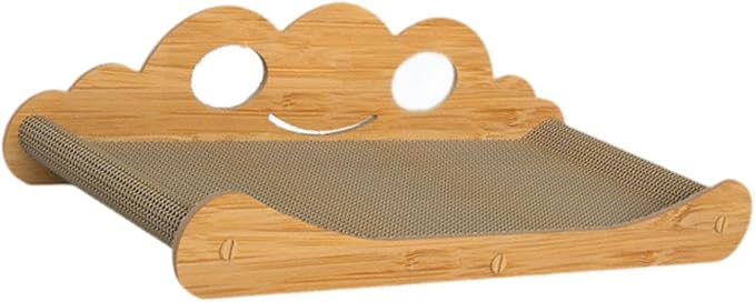 Corrugated Cardboard Cat Scratcher Couch Bed Cat Scratch Pad Luxury Pet Cat Lounge, L