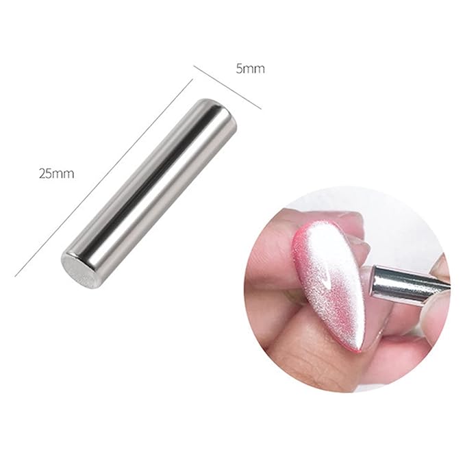 WOKOTO 9Pcs Cat Eye Magnet For Nails Uv Gel Nail Magnets For Gel Polish Magnet Pens Sticks Gradient Designs Tools Nail Art Magnets Pens For Women Nails Magnetic Stick Wands Nail Polish Magnet