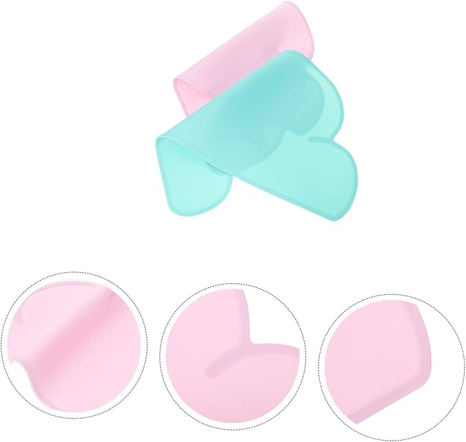 2pcs Dog Food Mat Silicone Pet Placemat Heat Resistant Non-Slip Dog Feeding Pad Cat Feeding Watering Supplies