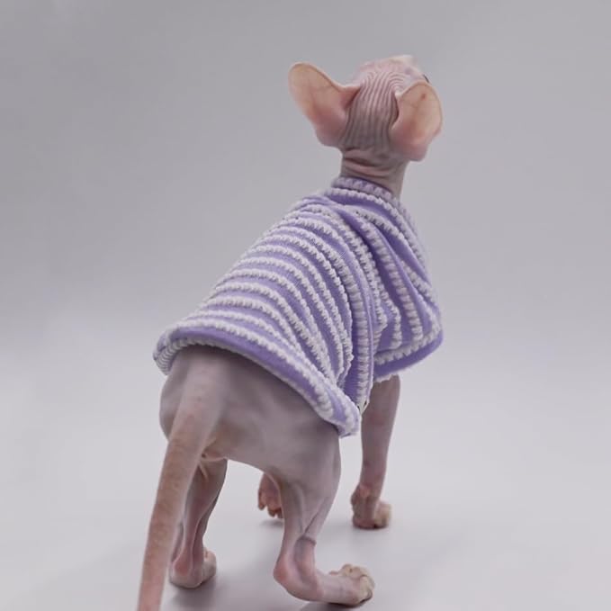 Sphynx Cat Summer Pure Cotton Skin-friendly Clothes for Small Cats (PINK, XX-Large)