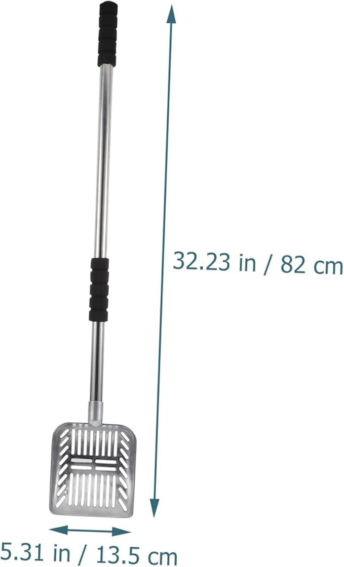 Long Handle Cat Litter Shovel Ergonomic Cleaning Tool for Scooping Non Slip Grip Design for Keeping Your Pet Litter Box Fresh and