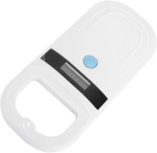 Sorandy Rechargeable EMID FDX B Portable Pet Microchip Scanner, Pet Chip Scanner, OLED Display with 134.2KHz, 128 Sets of Data, Ideal for Animal, Pigs, Dogs, Cats (White)