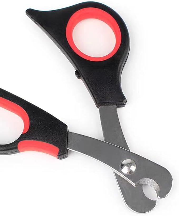 Pet Nail Clippers for Small Animals, Stainless Steel Cat Nail Trimmers with Non-Slip Handle, Safe & Sharp Claw Cutter for Puppies, Cats, Rabbits and Ferrets