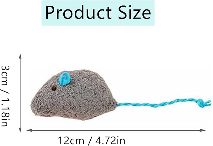 Catnip Toy, Cats Mouse Plush Cat Toys, Cat Mice & Animals Toys for Indoor Cats and Kittens, Cat Chew Toy for Exercise for Pet Cat Kitten Kitty (6 Packs)