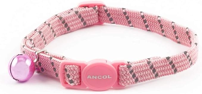 Ancol Reflective All-Elastic Cat Collar Black