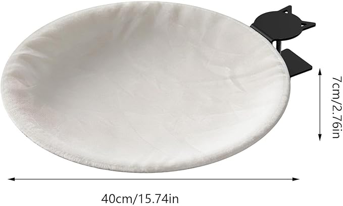 Cat Desk Bed Hammock - Clip On Hanging Nest, Washable Cover Pet Bed, 60lbs Load Capacity Table Mounted Furniture | Sleeping Climbing Furniture Apartment Home Indoor Table for Cat Comfort Rest