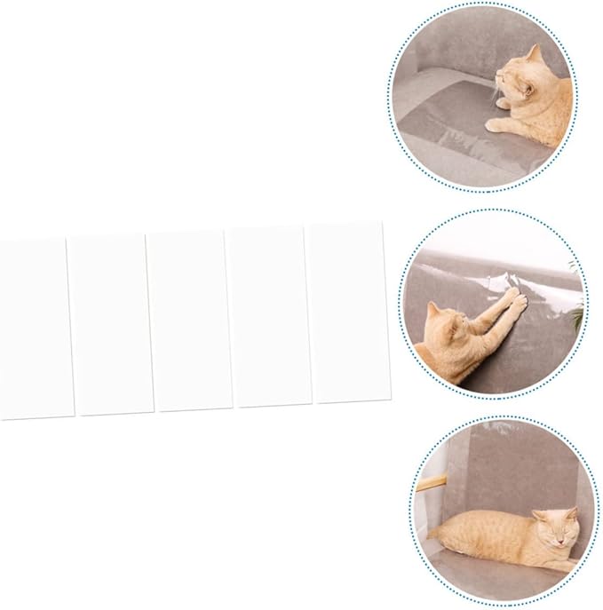 NOLITOY 15pcs Cat Scratch Couch Patch Cat Scratching Furniture Protector for Sofas Chairs and Beds Training Stickers Material