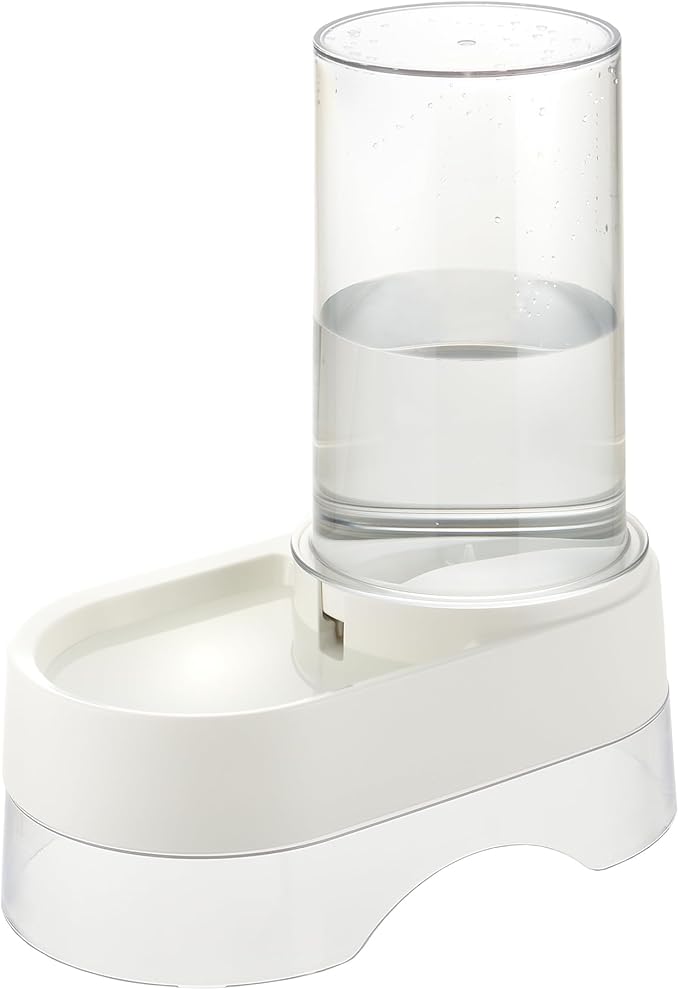 Richell: Elevated Gravity Water Dispenser - White - Pet, Dogs & Cats, 1 Gallon Capacity Clear Tank, BPA-Free Plastic, Optional Height Stand