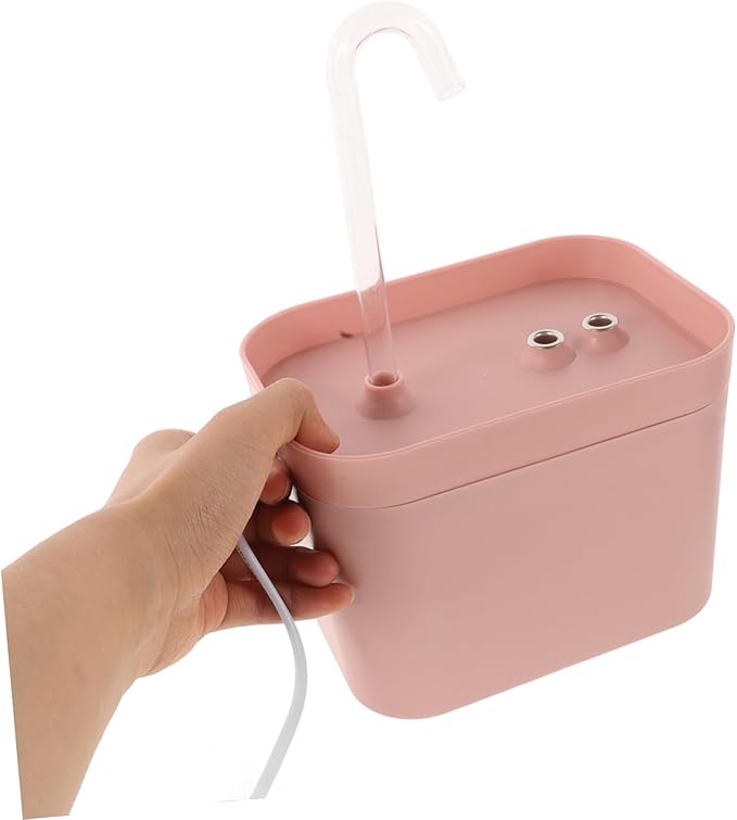 BESPORTBLE Cat Dog Automatic Waterer Electric Pet Fountain Flower Shape Outlet Mute Energy-Saving Portable