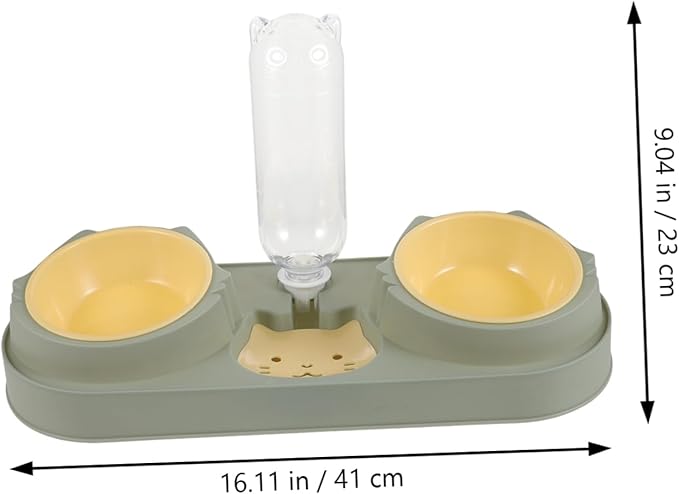 Automatic Pet Feeder Dog Food Dispenser Portable Water Bowl Bite-Resistant Compact Style