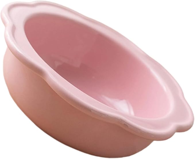 Ceramic Cats Feeder Dish with Nonslip Design Safe Feeding Bowl for Food Water Bowl for Kittens Watering Ceramic Dish with Iron Base