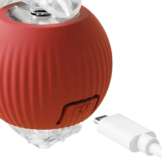Cat Interactive Ball - Rechargeable, Motion Chase Toy, Self-Moving Kitten Toy for Indoor Playing, Fast on Carpet