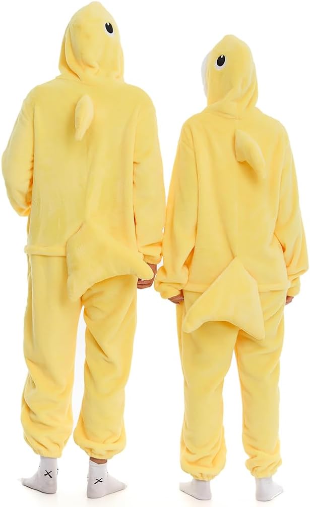 HSCTEK Fuzzy Teddy Fleece Adult Onesies Pajamas - Teen Long Sleeve Zip Up Hooded Blanket Sleep - One Piece Costume
