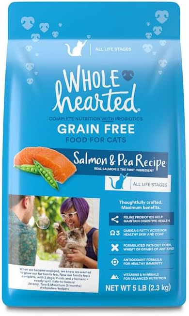 WholeHearted Grain Free Salmon Formula Dry Cat Food 5 lbs.