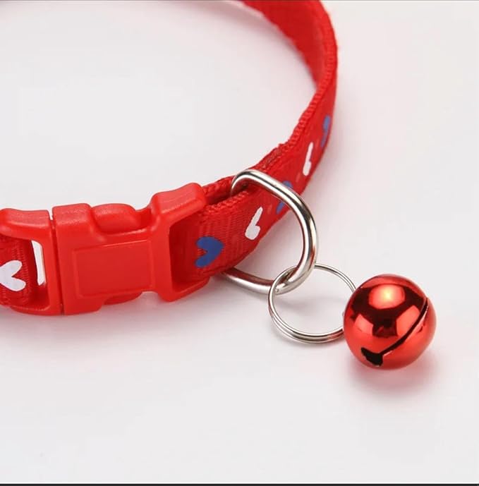 6pcs Cat Collars with Bell, Breakaway Cat Collars, Nylon Cat Collars with Bell, Collars for Cats (6 Colors)