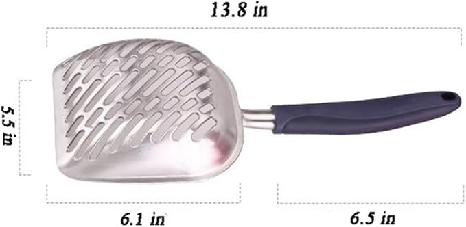 Cat Litter Box Poop Scoop Endurance Stainless Steel Kitty Litter Boxes Scooper Big Size