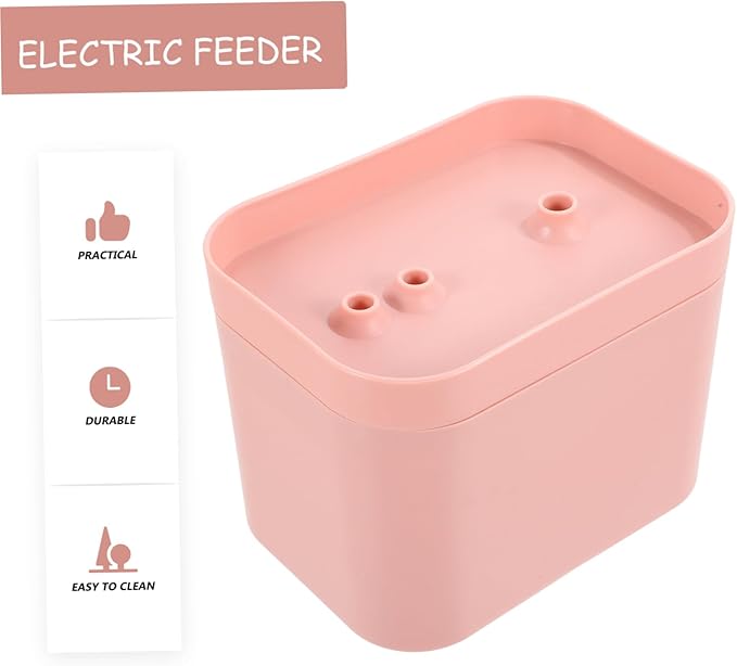 BESPORTBLE Cat Dog Automatic Waterer Electric Pet Fountain Flower Shape Outlet Mute Energy-Saving Portable