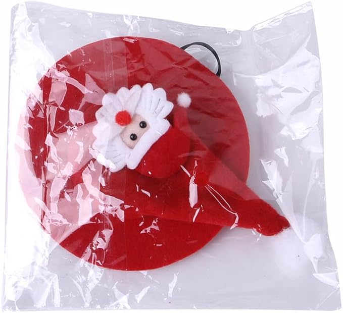 Santa Claus Hat for Cats Xmas Outfits Clothes Puppy Cat Christmas Costume Hat Santa Claus Pattern Cat Cosplay Costume