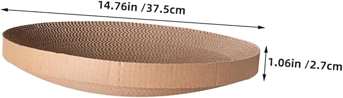 Cat Scratcher Replacement Core Pad, Recycled Corrugated Cardboard Scratching for Indoor Cats and Kittens, Interactive Pet Scratch Bed to Stress and Protect Furniture