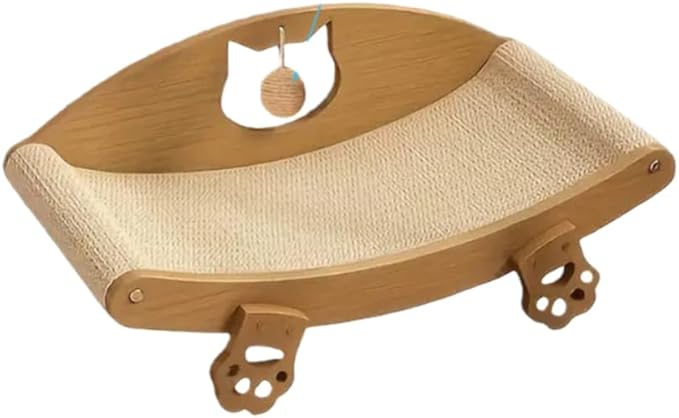 Cat Scratcher Bed, Cat Scratch Pad, Elevated Scratching Lounger, Kitten Scratching Board, Sisal Scratcher Pet Supplies Puppy Bed for Sofa Carpet Floor Furniture Protector Indoor Sleeping
