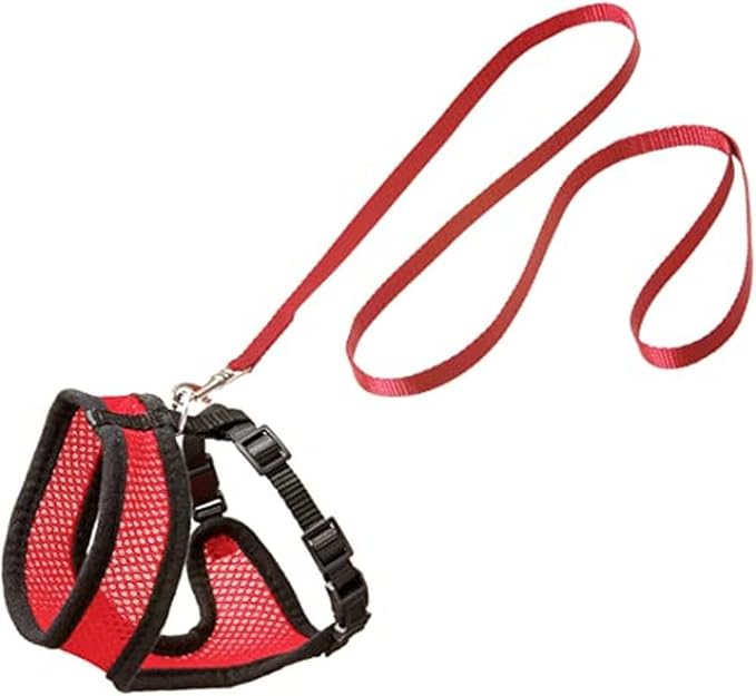 Flamingo Harms Kitten Set of Harness Red/Black, 110 cm x 10 mm