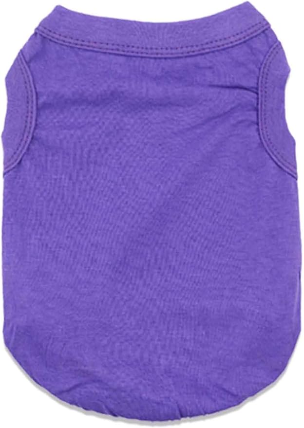 6 Pack Plain Dog T Shirts 100% Cotton Solid XS Puppy Clothes Blank Dog Clothes Girl Puppy Tshirt for Boy Dogs Shirts Pet T-Shirt for Small Medium Large Dogs Cats, XXL