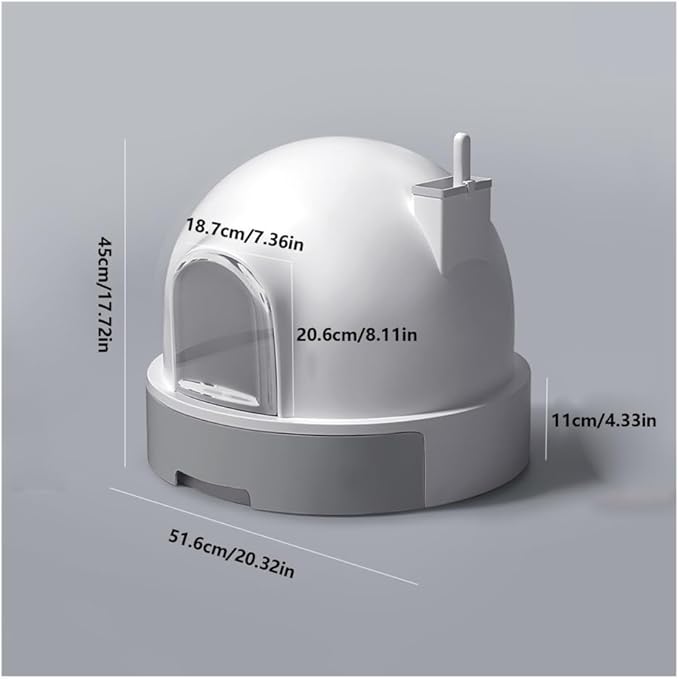 Pet Supplies, Large Covered Cat Litter Box with Scoop,Leakproof & Easy Clean