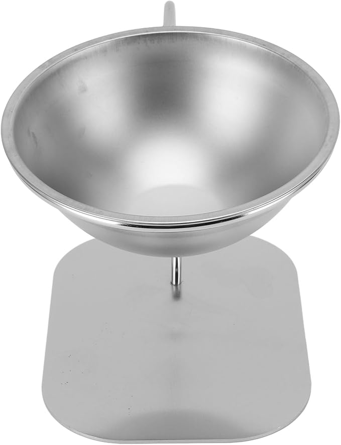 Raised Stainless Steel Elevated Tilted Cat Food Bowl for Large Capacity Cat Food Water Bowl, Suitable for 6.3 X 4.72 X 4.57in Pets