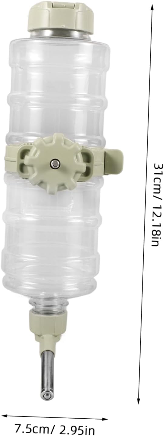 VANZACK 2pcs Dog Water Bottle for Small Animals Leakproof Hanging Dispenser for Crate Cage Automatic Water Feeder for Dogs Cats and More Easy to Install Capacity
