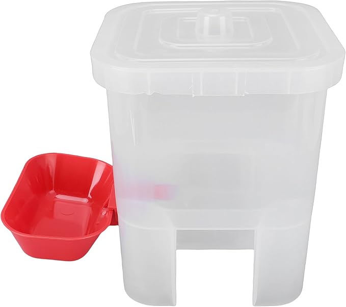 Zerodis Feeders Multifunction Automatic Cat Water Feeder Large Capacity Freestanding Dog Drinking Container with Cover for Small Medium Pet Dog 7.09x7.09x8.27in Pet Water Dispenser Cat