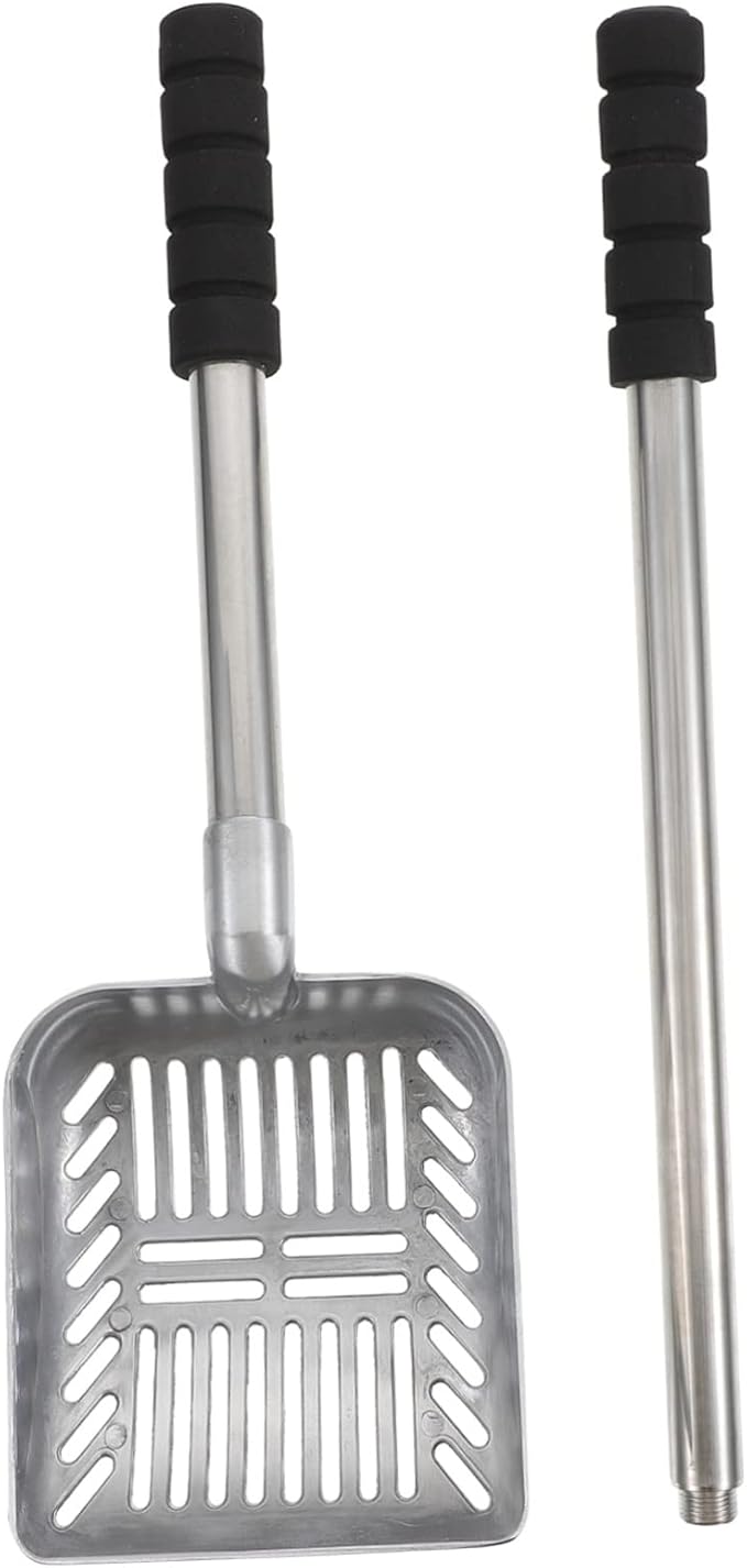 HANABASS Handle Cat Litter Shovel Poop Cleaning Scoop for Easy Pet Waste Removal Suitable for Cats and Pets Convenient Household Cleaning Tool