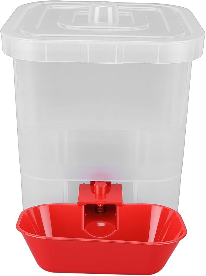 Zerodis Feeders Multifunction Automatic Cat Water Feeder Large Capacity Freestanding Dog Drinking Container with Cover for Small Medium Pet Dog 7.09x7.09x8.27in Pet Water Dispenser Cat