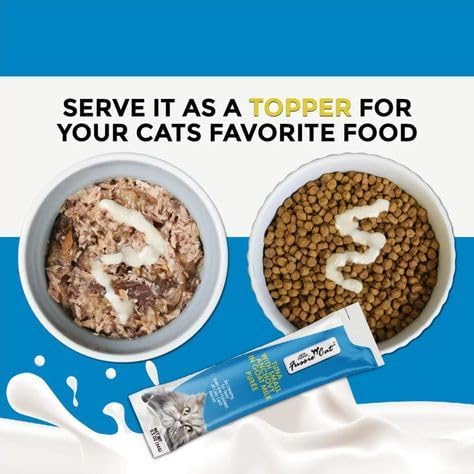 Felicia's Fabulous Finds Puree in Goat Milk 3 Flavor Treat Bundle: Tuna with Salmon, Small Anchovy or Chicken (3 Four-Tube Packs, 12 Tubes Total, 0.5 Oz per Tube) Plus Shaynanigans Silicone Lid