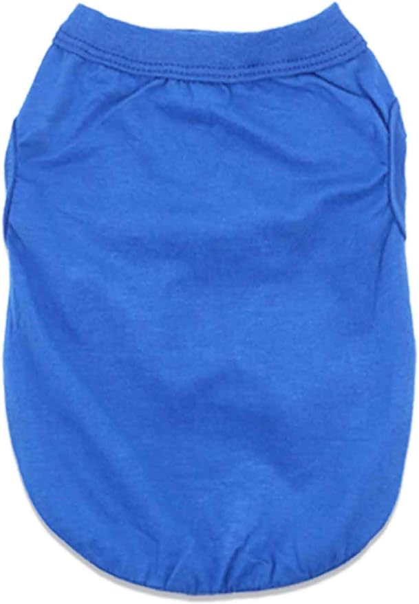 6 Pack Yorkie Clothes Plain Dog T Shirt 100% Cotton Solid Pet Small Puppy Clothes Blank Puppy Tshirt for Boy Dogs Shirts Pet T-Shirt for Small Dogs Cats, Large