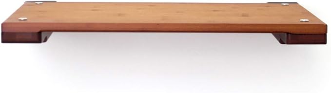 CatastrophiCreations Cat 18" Shelf Handcrafted Elevated Wall, English Chestnut Bamboo, one Size