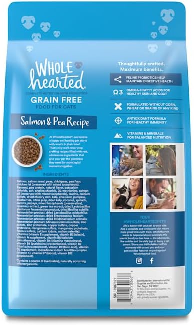 WholeHearted Grain Free Salmon Formula Dry Cat Food 5 lbs.