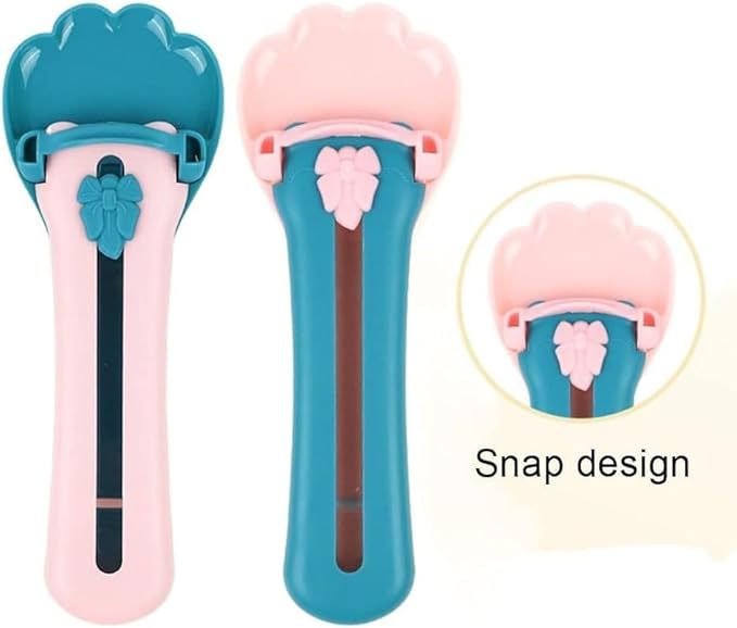 Cat Strip Feeder Spoon, Pet Feeder Cat Strip Squeeze Spoon, Lickable Cat Wet Food Spoon Dispenser for Cat Squeeze Treats Feeding & Watering Supplies, 2Pcs (Cat Spoon Shaped)