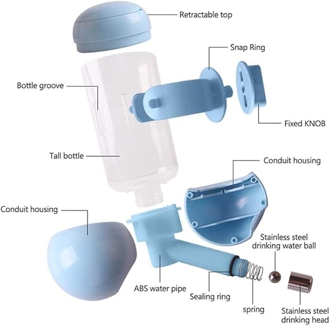 Pet Drinking Bottle Automatic Pet Drinking Fountain, Pacifier Bottle Drinking Fountain, Hanging Bottle Drinking Fountain