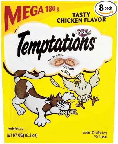 Temptations Chicken Flavor Cat Treats (Pack of 8)