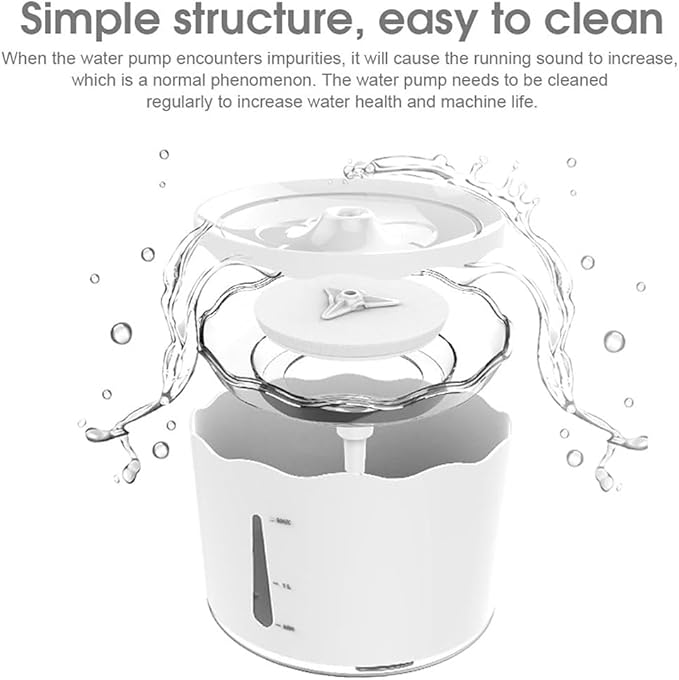 GeRRiT 1.8L Automatic Cats Fountain Pet Water Dispenser Feeder LED Dog Cats Drinking Bowl Container pet Water Dispenser