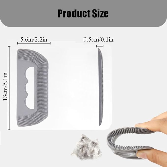 2PCS Mini Pet Hair Remover | Edge and Corner Cleaner, Pet Hair Brush Sheet for Cat Dog Rabbit Kitten Sofa Bed Carpet Rake Rug Fabric Couch Furniture & Car Interiors