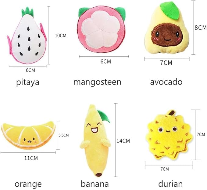 Orange Soft Fruit Series Catnips Cat Toy Interactive Gifts Fish Catnip Toys Doll Simulation Fruit Toy Catnip Toys for Pet
