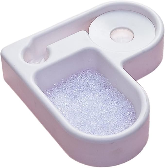Pet Food Bowl, Pet Bowl, Pet Supplies, Cat Food Bowl, Pet Supplies Pet Bowl, Corner Double Bowl Automatic Drinking Fountain, Feeding Bowl Multifunctional Cat Bowl Right Angle Bowl (Size : Corner Bowl