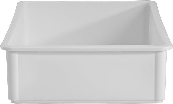 Central Exclusive Plastic Open Non-Stick Litter Box, Great for Small & Large Cats - 18" x 26" x 3"
