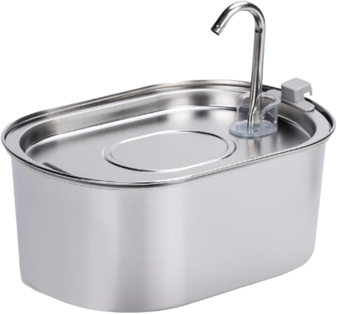 3.2L Pet Water for Cats, Stainless Steel Dispenser with
