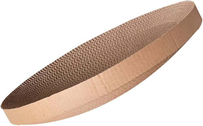 UPKOCH Cat Scratcher Replacement Pad with Corrugated Cardboard Core, Interactive Scratching for Indoor Cats and Kittens, Sturdy Scratching Bed for Furniture Protection