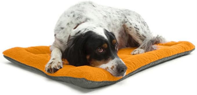 S-Lifeeling Deluxe Bolster Pet Cat Bed Mattress Soft Quilted Comfort Pet Dog Crate Mat and Nap Pad for Cute Animal Catty and Doggy Sleeping Playing Resting