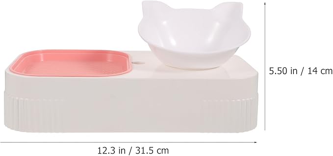TEHAUX Cat Grass Planter and Plastic Pet Cat Food Bowl Multifunctional Feeding and Watering Dish Soilless Indoor Kitten Food Dish